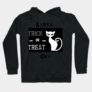 Black Cat Trick Or Treat Hoodie